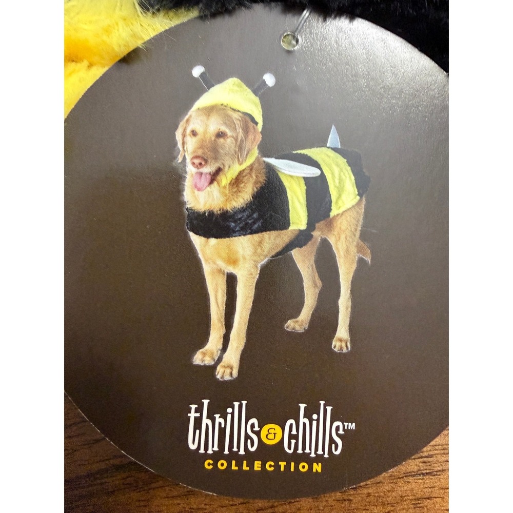Thrills & Chills Bumble Bee Dog Costume XXL Yellow Black Halloween TC HA22 BEE